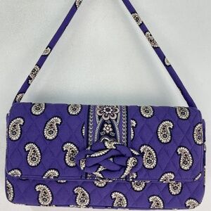VERA BRADLEY "NEW W/TAG" SMALL KNOT VIOLET/PURPLE PURSE HANDBAG  RETIRED